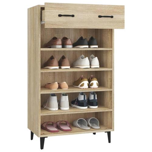 Skoreol 60x35x105 cm konstrueret træ sonoma-eg