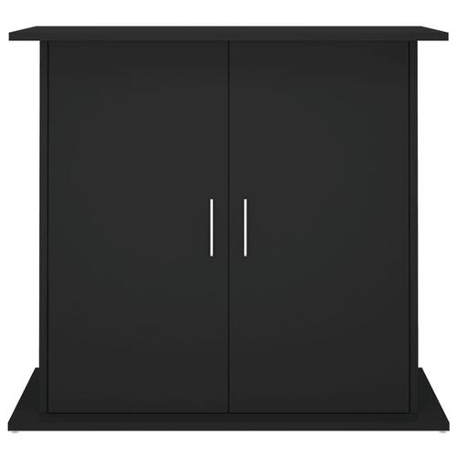 Akvariebord 81x36x73 cm konstrueret træ sort
