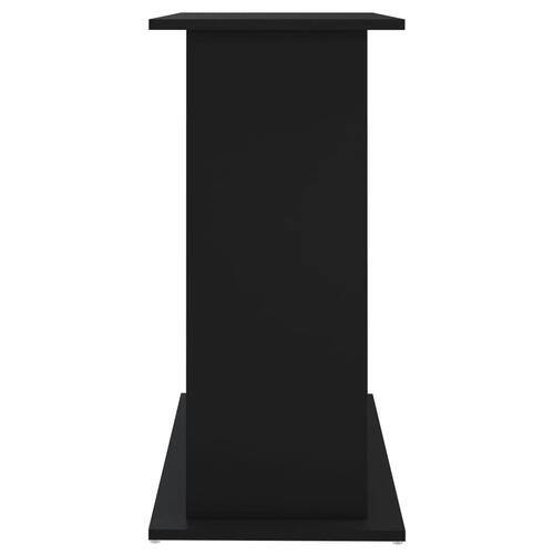 Akvariebord 81x36x73 cm konstrueret træ sort