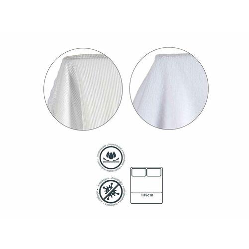 madrasbeskytter Hvid 135 x 195 cm (6 enheder)