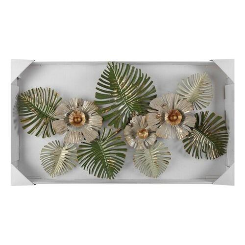 Vægdekoration Versa Floral Multifarvet 6,4 x 48,9 x 91,4 cm