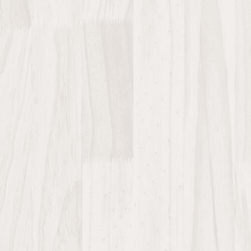 Sengeramme 75x190 cm Small Single massivt træ hvid