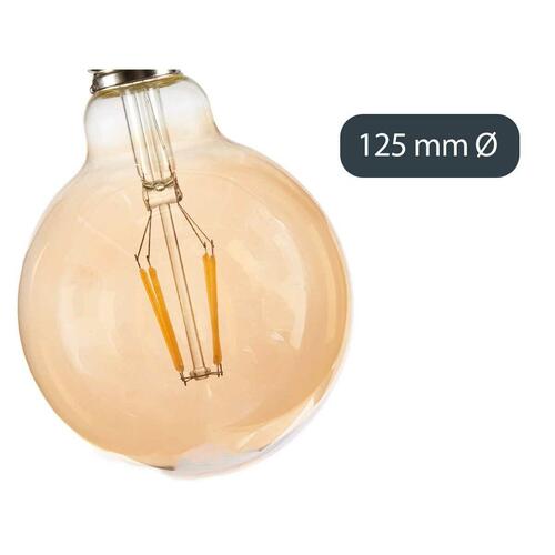 LED-lampe Vintage E27 Gennemsigtig 4 W 12,5 x 17,5 x 12,5 cm (12 enheder)