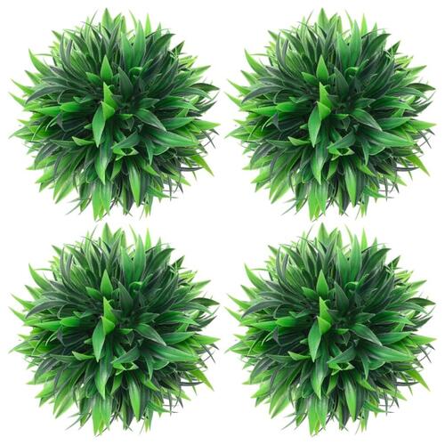 Kunstige buksbom 4 stk. 15 cm kugleformet