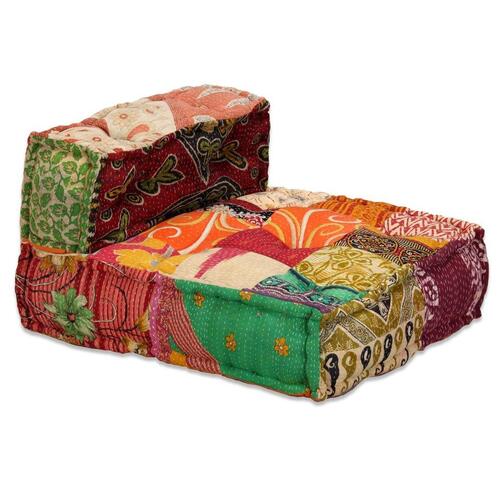 4-personers modulpuf stof patchwork