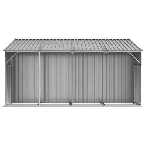 Haveskur 277x365,5x179 cm galvaniseret stål grå