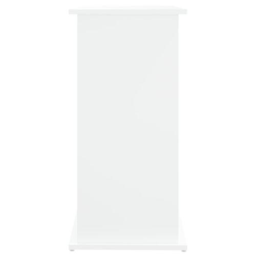 Akvariebord 81x36x73 cm konstrueret træ hvid