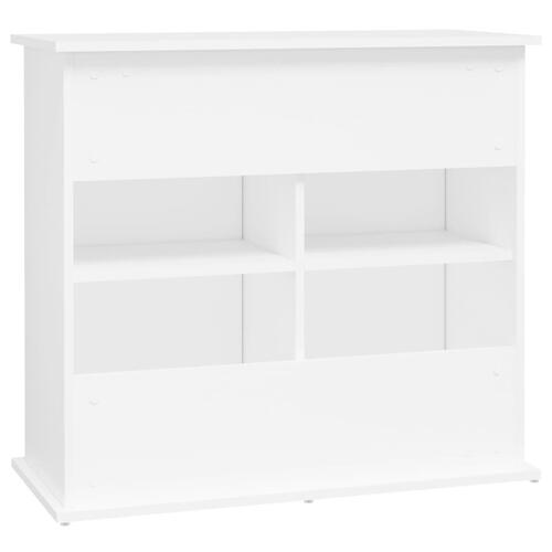 Akvariebord 81x36x73 cm konstrueret træ hvid