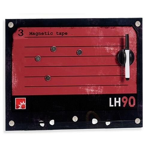 Magnetisk tavle med markør 40 x 30 cm (4 enheder)