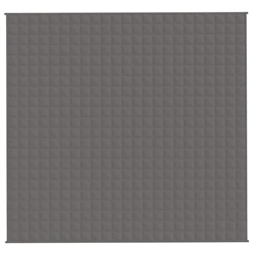 Tyngdetæppe 220x240 cm 11 kg stof grå