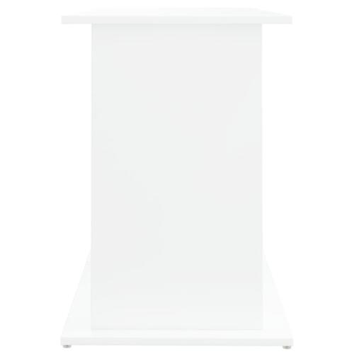 Akvariebord 121x41x58 cm konstrueret træ hvid