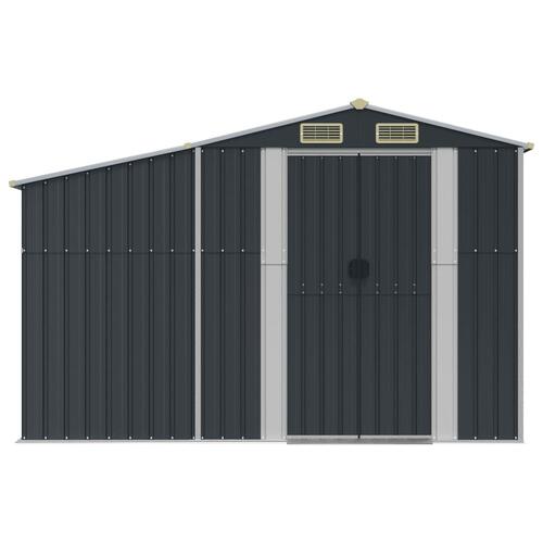 Haveskur 277x365,5x179 cm cm galvaniseret stål antracitgrå