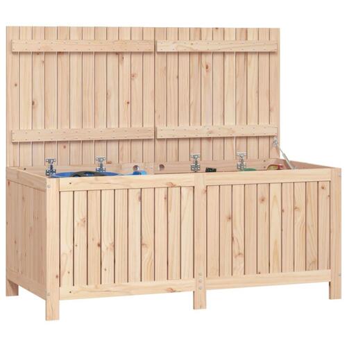 Opbevaringskasse til haven 147x68x64 cm massivt fyrretræ