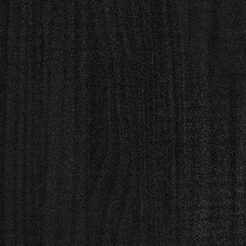 Sengeramme 75x190 cm Small Single massivt træ sort