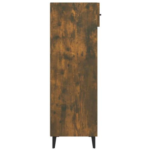 Skoreol 60x35x105 cm konstrueret træ røget egetræsfarve
