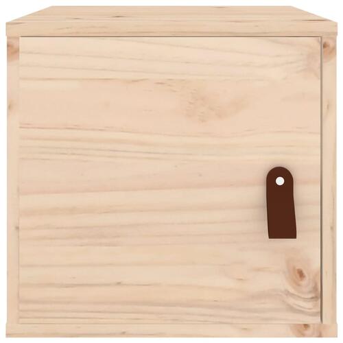 Vægskabe 2 stk. 31,5x30x30 cm massivt fyrretræ