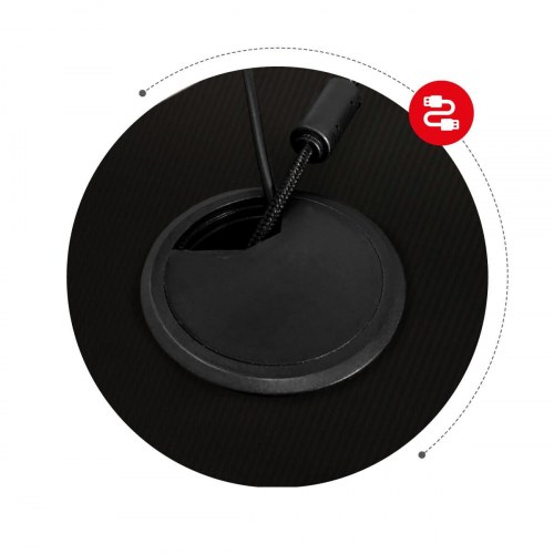 Huzaro Hero 2.5 gaming skrivebord - sort, aluminium, 120 × 60 cm