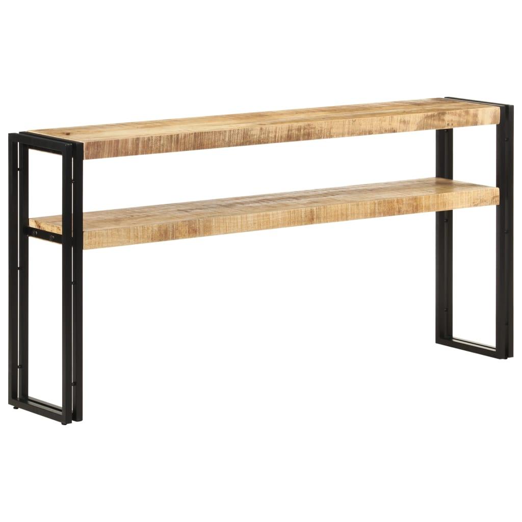 Konsolbord 150x30x75 cm ru mangotræ