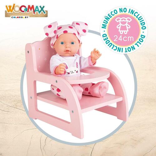 Stol til Dukker Woomax 16,5 x 21 x 20 cm Pink 6 enheder