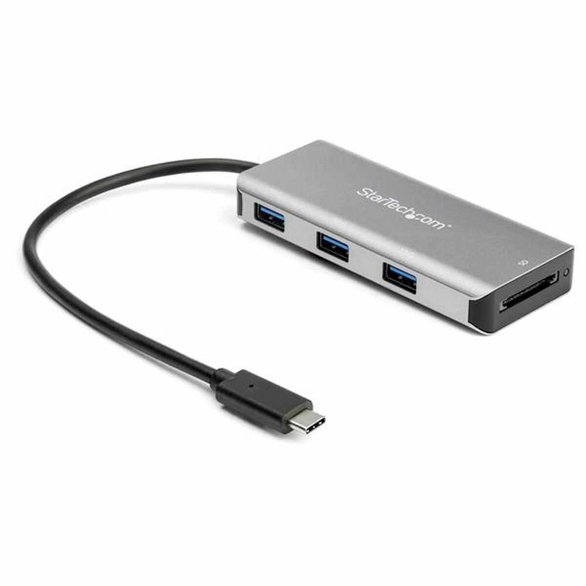 3-Port USB Hub Startech HB31C3ASDMB Sølv