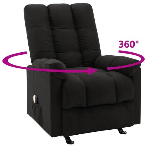 Massagestol stof sort