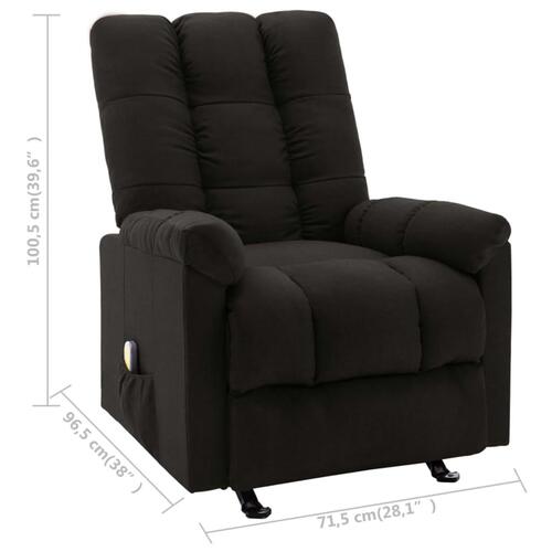 Massagestol stof sort