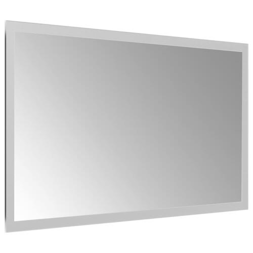 Badeværelsesspejl med LED-lys 50x30 cm