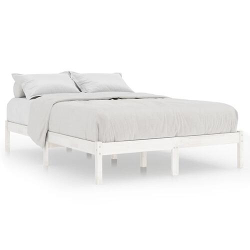 Sengeramme 120x190 cm Small Double massivt træ hvid