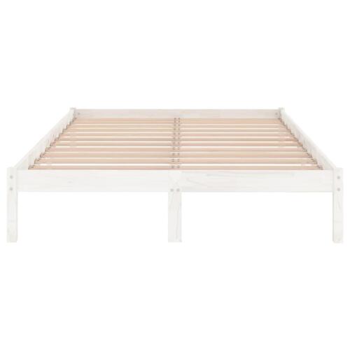 Sengeramme 120x190 cm Small Double massivt træ hvid