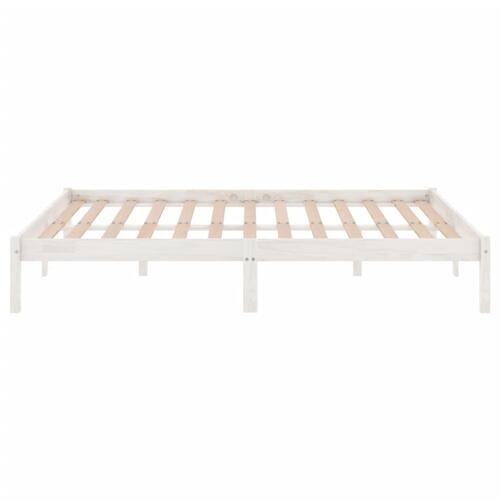 Sengeramme 120x190 cm Small Double massivt træ hvid