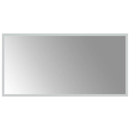 Badeværelsesspejl med LED-lys 80x40 cm