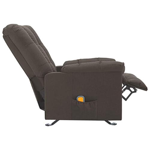 Massagestol stof gråbrun