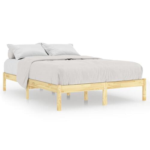 Sengeramme 135x190 cm massivt træ