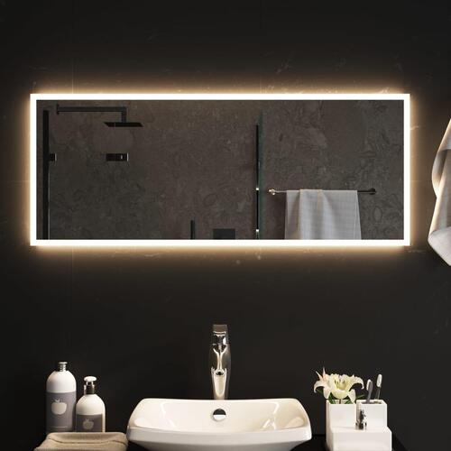 Badeværelsesspejl med LED-lys 100x40 cm