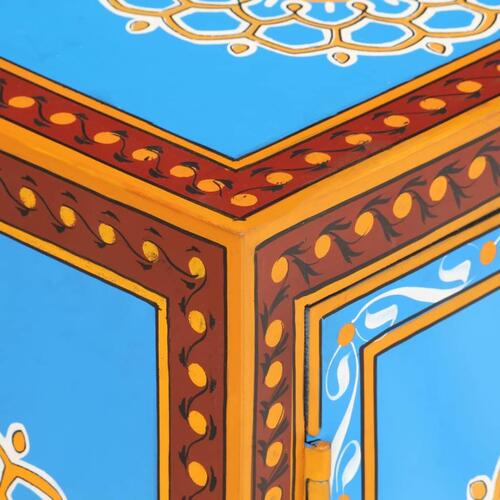 Håndmalet sengeskab 40x30x50 cm massivt mangotræ