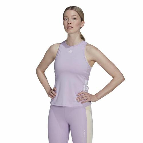T-shirt til Damer uden Ærmer Adidas Hyperglam Lavendel M
