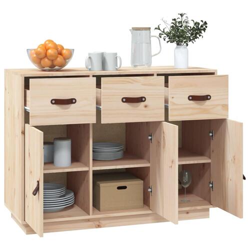 Skænk 110x40x75 cm massivt fyrretræ