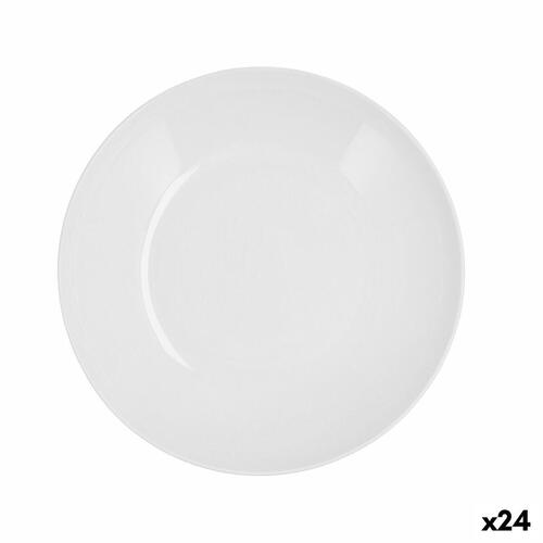 Dyb tallerken Quid Select Basic Hvid Plastik 23 cm (24 enheder)