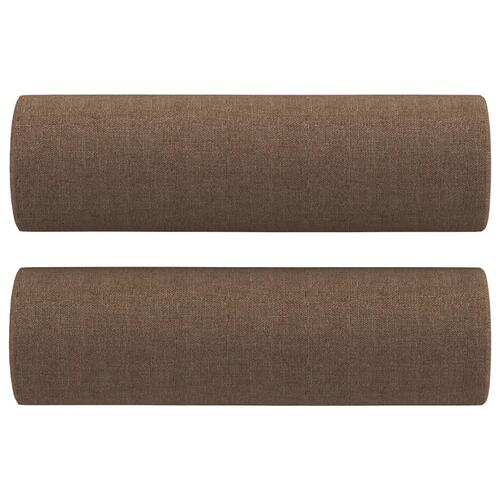 Pyntepuder 2 stk. Ø15x50 cm stof brun