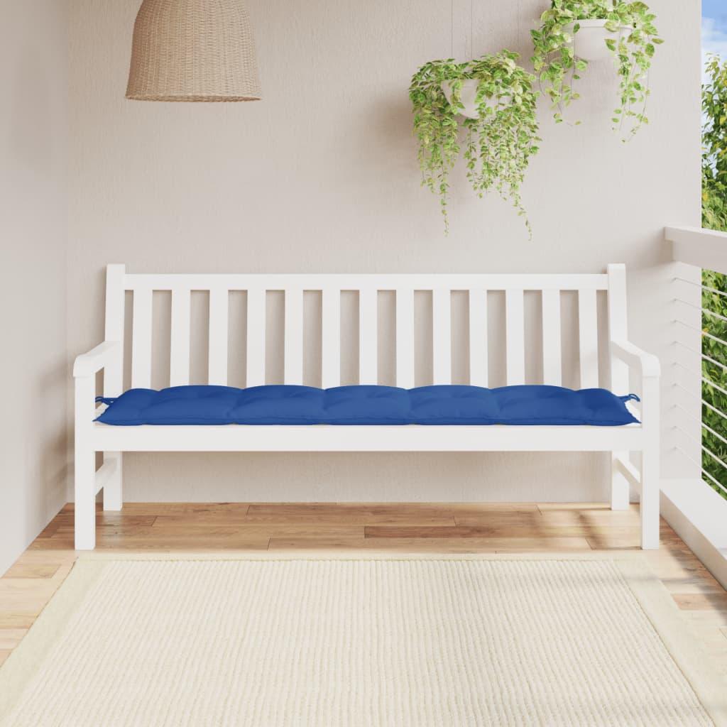 Hynde til havebænk 180x50x7 cm oxfordstof kongeblå