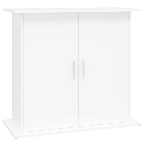 Akvariebord 81x36x73 cm konstrueret træ hvid