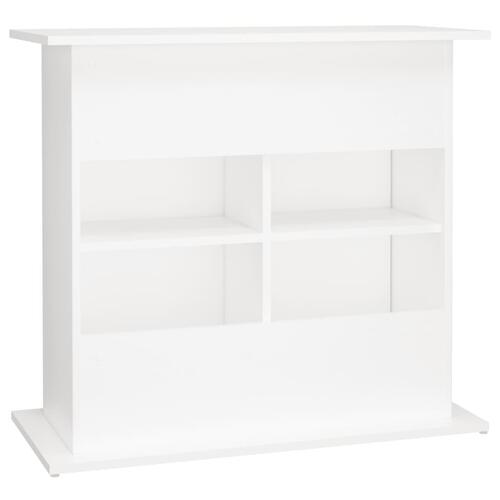 Akvariebord 81x36x73 cm konstrueret træ hvid