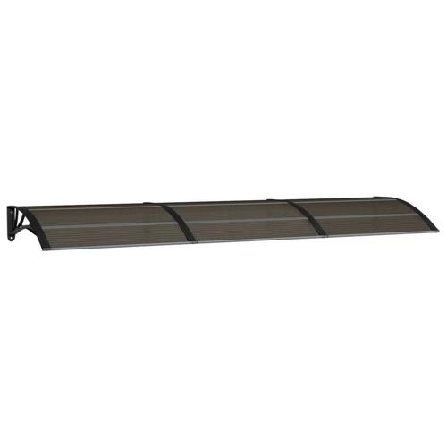 Dørbaldakin 300x75 cm polycarbonat sort