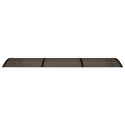 Dørbaldakin 300x75 cm polycarbonat sort