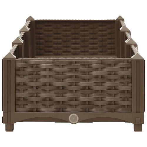 Højbed 120x40x23 cm polypropylen