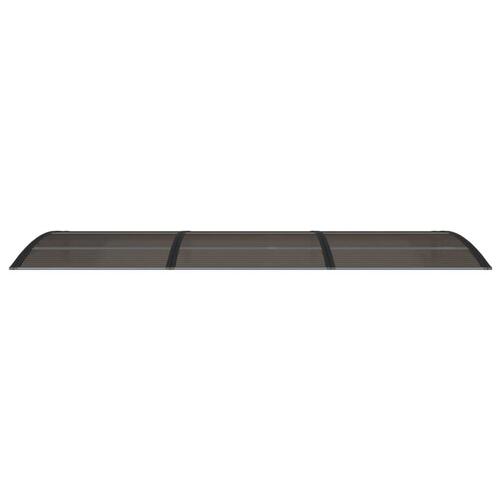 Dørbaldakin 300x100 cm polycarbonat sort