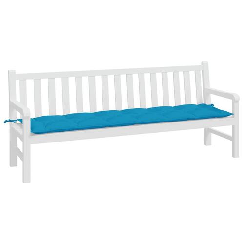 Hynde til havebænk 200x50x7 cm oxfordstof lyseblå