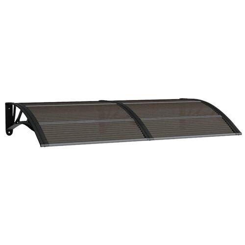 Dørbaldakin 150x75 cm polycarbonat sort