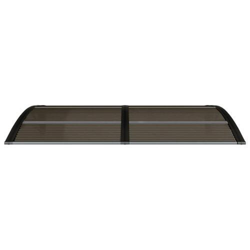 Dørbaldakin 150x75 cm polycarbonat sort