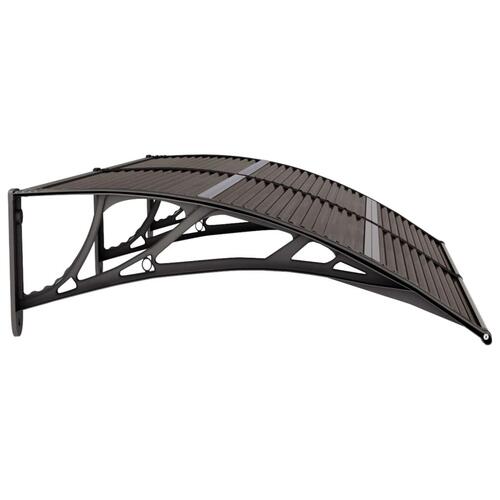 Dørbaldakin 150x75 cm polycarbonat sort
